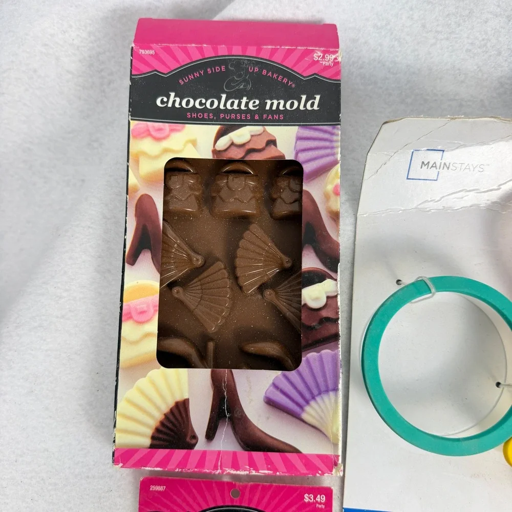 Cookie Cutter Rose Candy Chocolate Mold Set OS Baking Biscuit Cutter Bundle